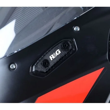 Caches-orifice retroviseur R&G RACING noir Suzuki GSXR 125 GSXS 125 2017-2024
