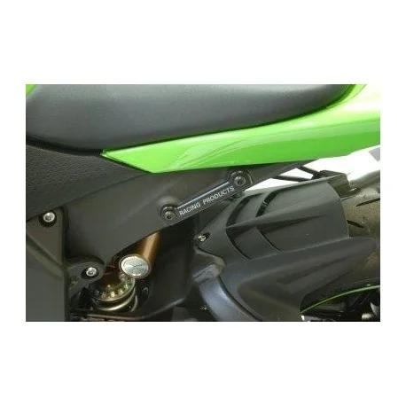 Caches orifices repose-pieds arriere gauche R&G RACING Kawasaki ZX6R ZX6RR 2009-2019