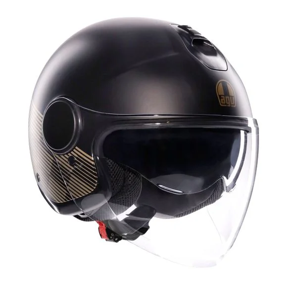 Casque AGV ETERES – PONZA – Noir / Jaune Ref : AG1078