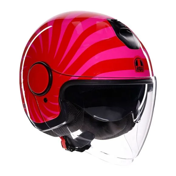 Casque AGV ETERES – TROPEA – Rose / Rouge Ref : AG1075