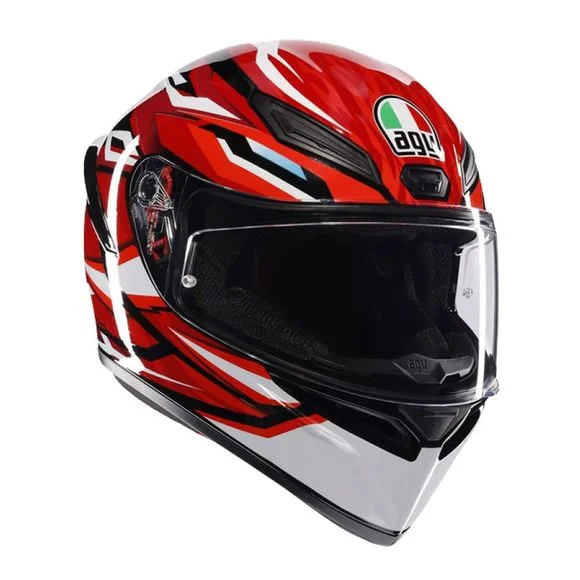 Casque AGV K1 S – LION – Rouge / Blanc Ref : AG1058