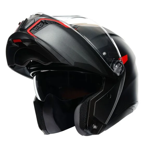 Casque AGV TOURMODULAR – FREQUENCY – Gris / Rouge Ref : AG0985