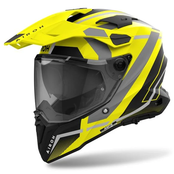 Casque Airoh COMMANDER 2 – MAVICK – Jaune Ref : AR1408