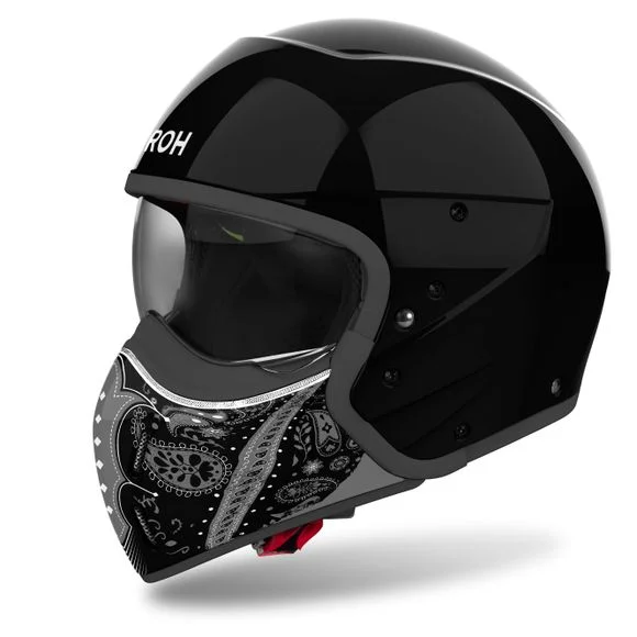 Casque Airoh J110 – PAESLY – Noir Ref : AR1412