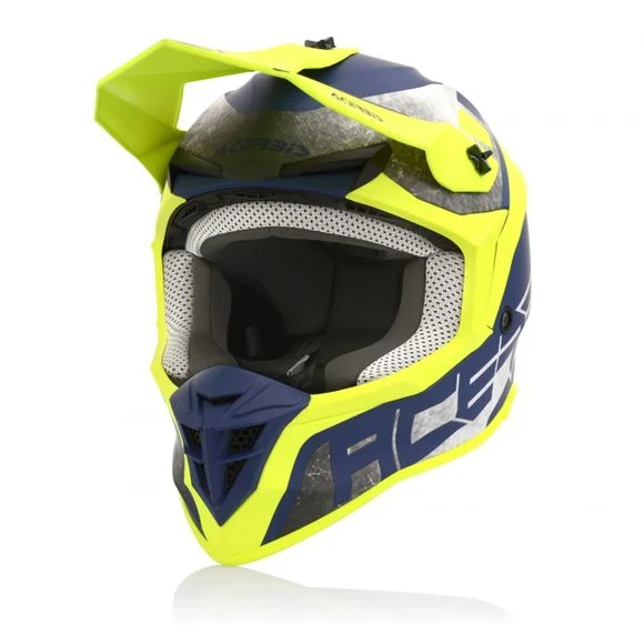 Casque cross Acerbis LINEAR YELLOW/BLUE 2023 – Jaune / Bleu Ref : AE3098