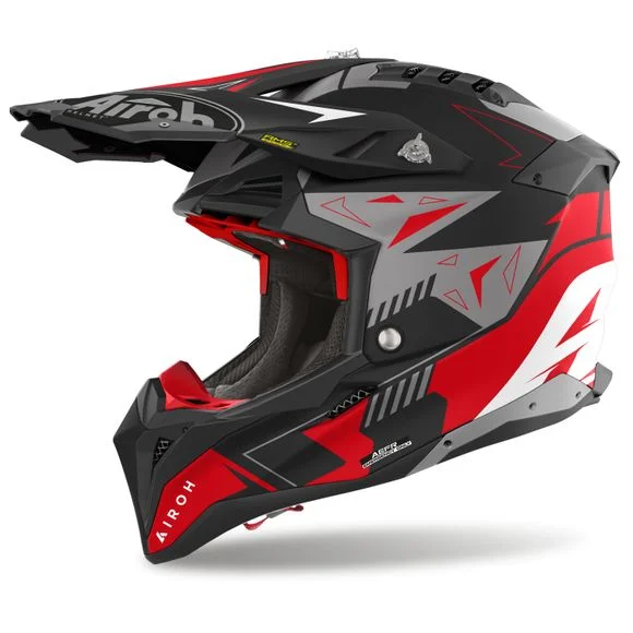 Casque cross Airoh AVIATOR 3 – SPIN 2025 – Jaune / Bleu Ref : AR1227