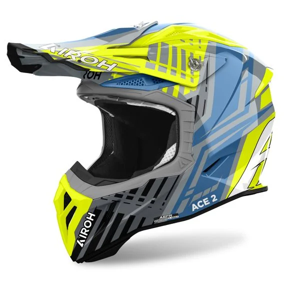 Casque cross Airoh AVIATOR ACE 2 – PROUD 2024 – Jaune / Noir Ref : AR1353