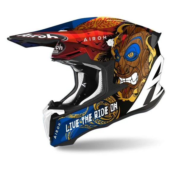Casque cross Airoh TWIST 2.0 – TIKI 2023 – Multicolore Ref : AR1237