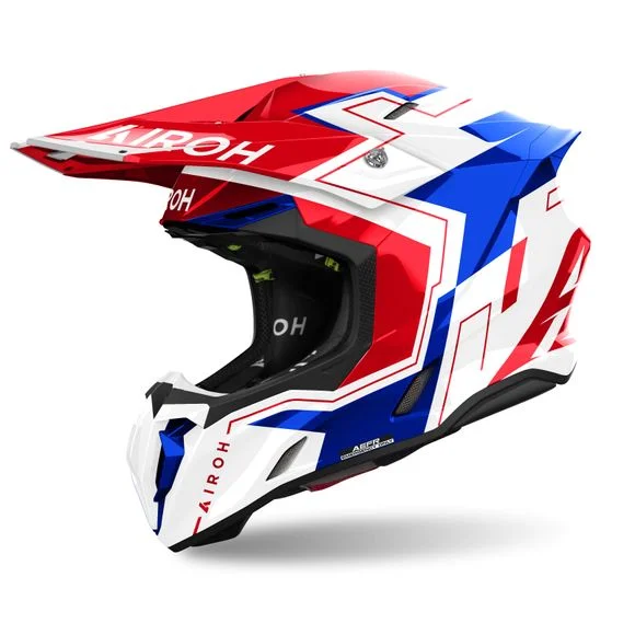 Casque cross Airoh TWIST 3 – DIZZY 2025 – Bleu / Rouge Ref : AR1373