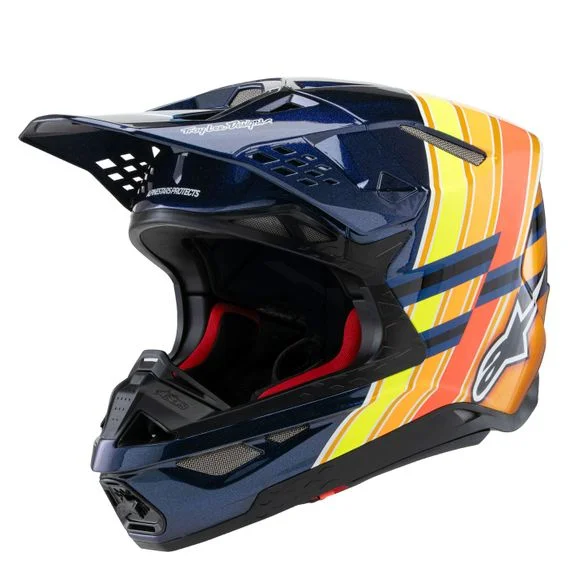 Casque cross Alpinestars SUPERTECH S-M10 – TLD EDITION 25 2025 – Bleu / Orange Ref : AP3387