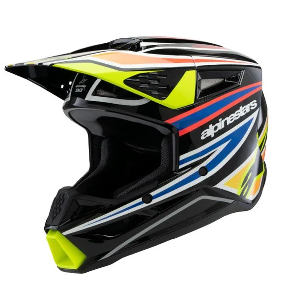 Casque cross Alpinestars SUPERTECH S-M3 – WURX – ENFANT – Noir / Jaune Ref : AP3395