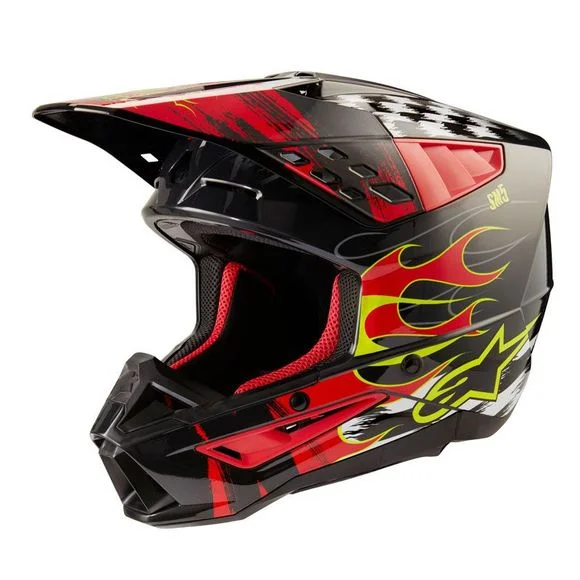 Casque cross Alpinestars SUPERTECH S-M5 – RASH 2023 – Gris / Rouge Ref : AP3243