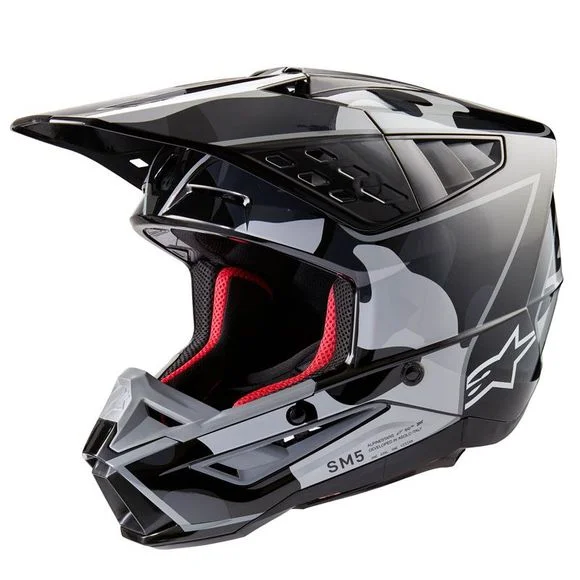 Casque cross Alpinestars SUPERTECH S-M5 – ROVER 2 2023 – Noir / Gris Ref : AP3238