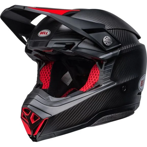 Casque cross Bell MOTO-10 SATIN GLOSS 2024 – Noir / Rouge Ref : EL0633