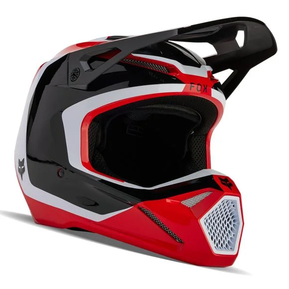 Casque cross Fox V1 – NITRO 2024 – Rouge / Blanc Ref : FX4083-C55725