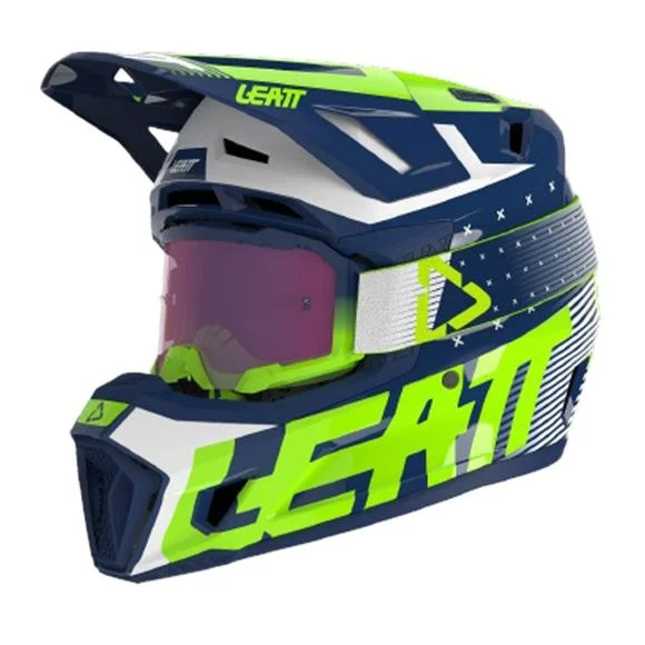 Casque cross Leatt 7.5 V23 avec masque 4.5 Iriz 2024 – Bleu Ref : LB0666