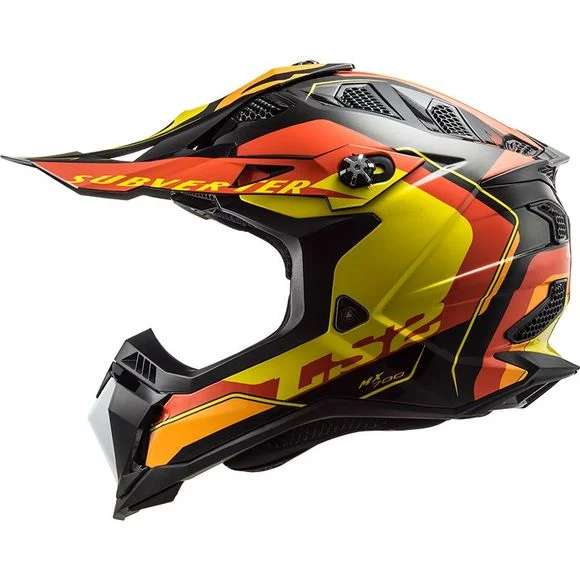 Casque cross LS2 MX700 – SUBVERTER EVO – ARCHER – BLACK YELLOW RED 2023 – Noir / Jaune Ref : LS0715