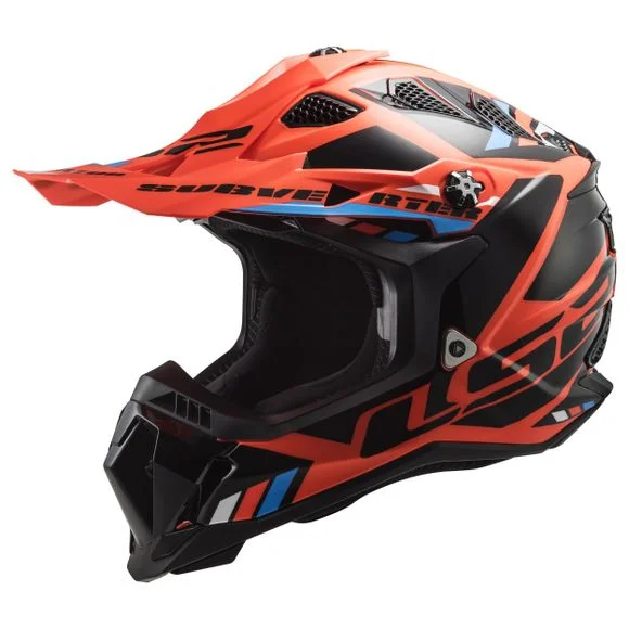 Casque cross LS2 MX700 – SUBVERTER EVO – STOMP 2023 – Orange / Noir Ref : LS0812
