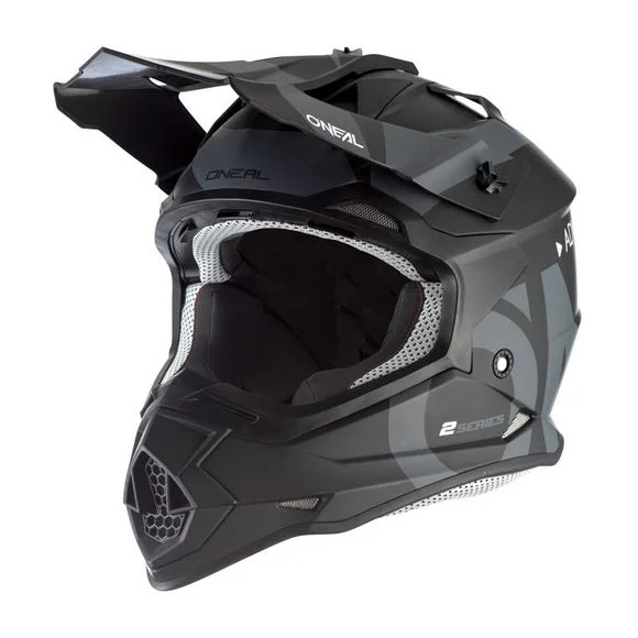 Casque cross O’Neal 2SRS – SLICK V.23 2024 – Noir / Gris Ref : OL1875