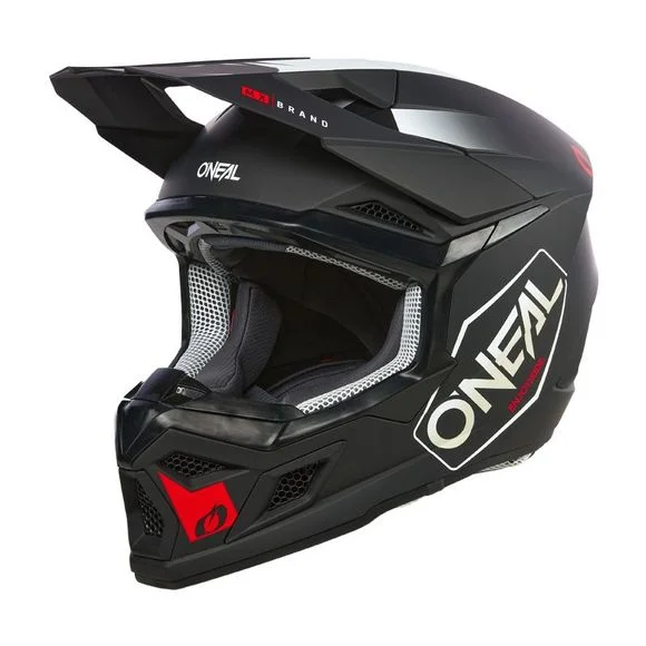 Casque cross O’Neal 3SRS – HEXX V24 2024 – Noir / Rouge Ref : OL1950