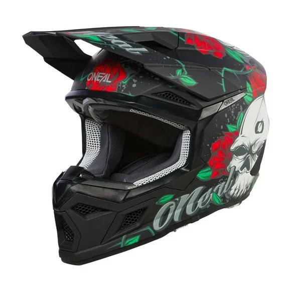 Casque cross O’Neal 3SRS – MELANCIA V24 2024 – Noir / Multicolore Ref : OL1947