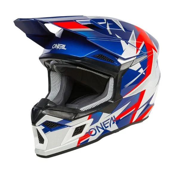 Casque cross O’Neal 3SRS – RIDE V24 2024 – Bleu / Blanc Ref : OL1946