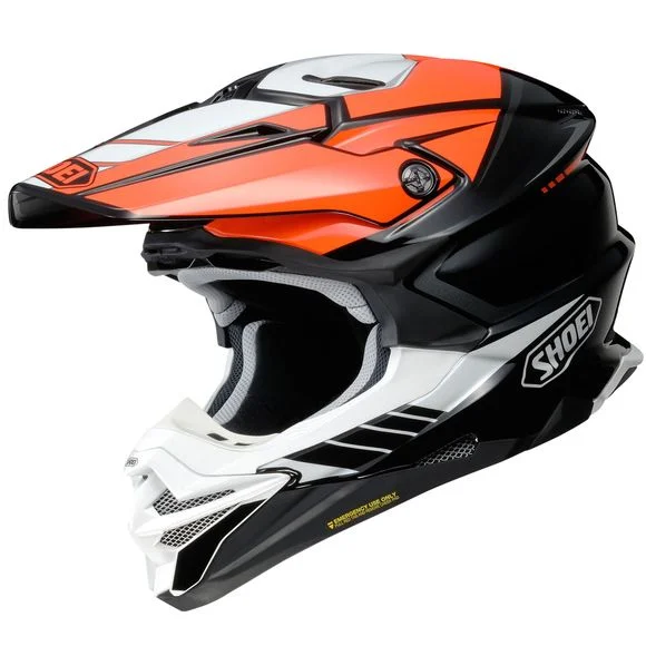Casque cross Shoei VFX-WR – JAMMER 2023 – Noir / Orange Ref : SI0535