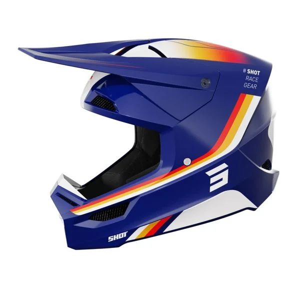 Casque cross Shot FURIOUS – AIM 2024 – Bleu Ref : SO2451