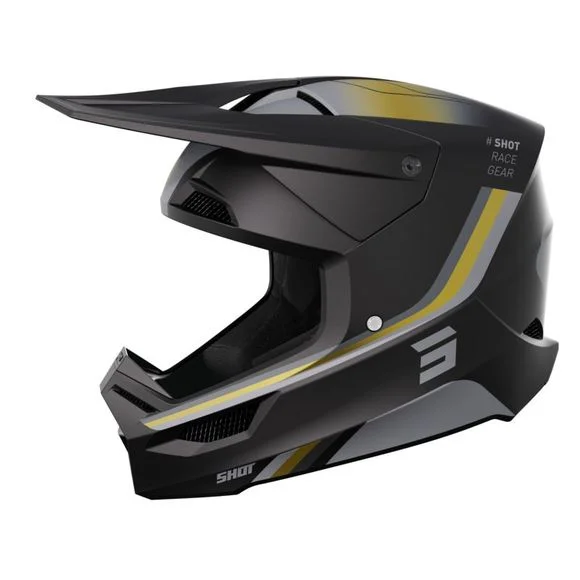 Casque cross Shot FURIOUS – AIM 2024 – Jaune Ref : SO2451-C4209
