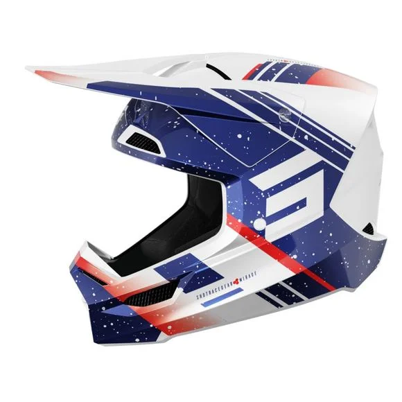 Casque cross Shot FURIOUS – MIRAGE 2025 – Bleu / Rouge Ref : SO2574