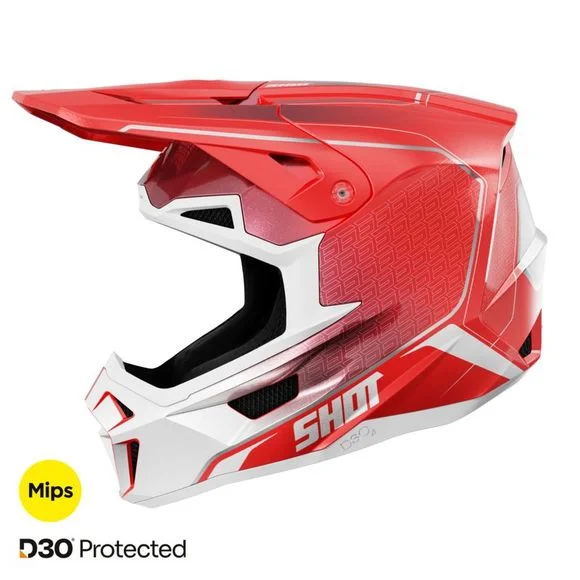 Casque cross Shot LITE – CHALLENGER 2025 – Noir / Rouge Ref : SO2583