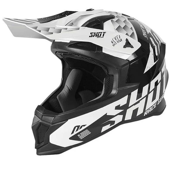 Casque cross Shot LITE – RUSH – BLACK GLOSSY 2025 – Noir Ref : SO1569