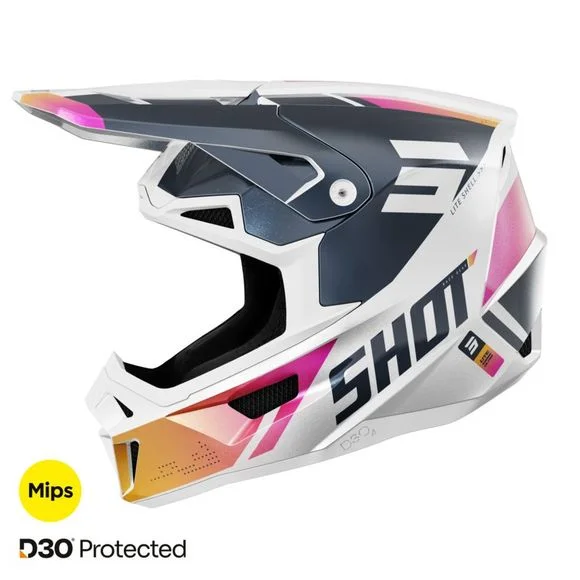 Casque cross Shot LITE – ULTRA 2025 – Bleu / Orange Ref : SO2585