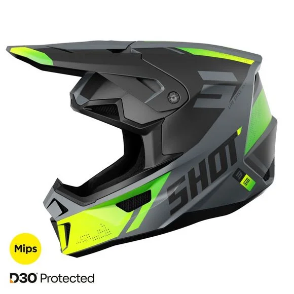 Casque cross Shot LITE – ULTRA 2025 – Jaune Ref : SO2587