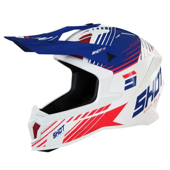 Casque cross Shot LITE FURY – NAVY RED GLOSSY 2025 – Bleu / Rouge Ref : SO2170