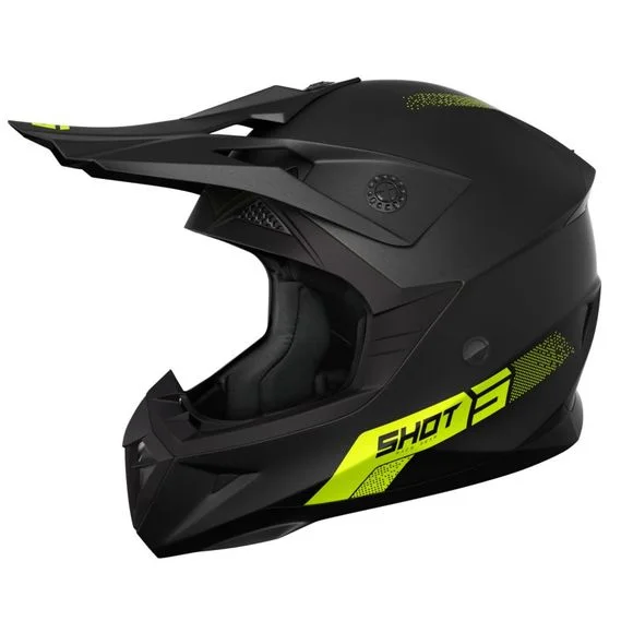 Casque cross Shot PULSE – ELEMENT 2025 – Jaune Ref : SO2590