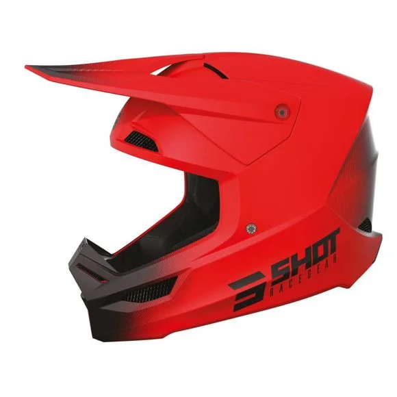 Casque cross Shot RACE – DRAW 2024 – Noir / Rouge Ref : SO2405-C664
