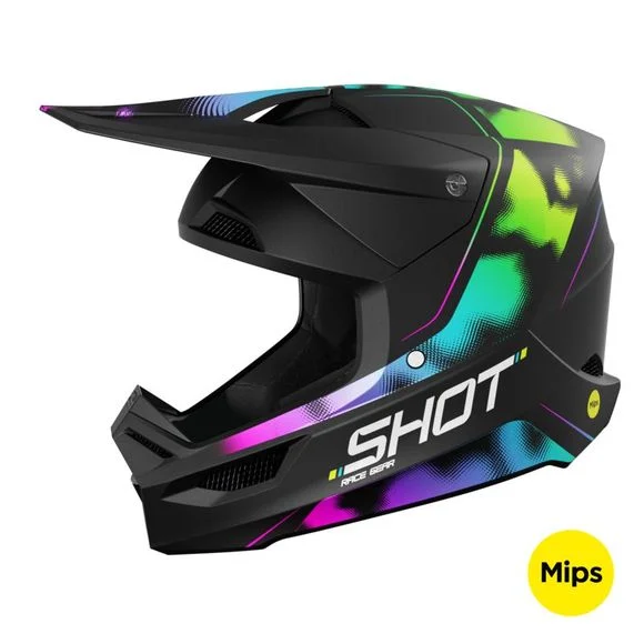 Casque cross Shot RACE – NITRO 2025 – Noir Ref : SO2554