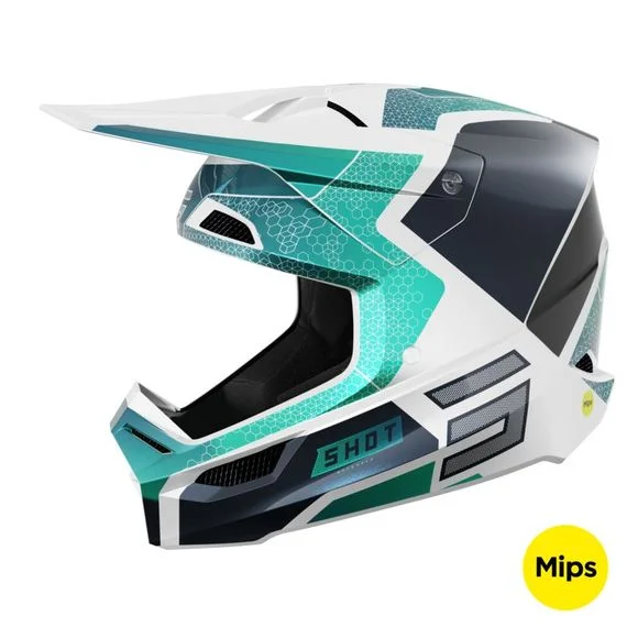 Casque cross Shot RACE – PHASER 2025 – Bleu Ref : SO2557