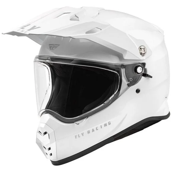 Casque Fly TREKKER SOLID – Blanc / Bleu Ref : FL1531