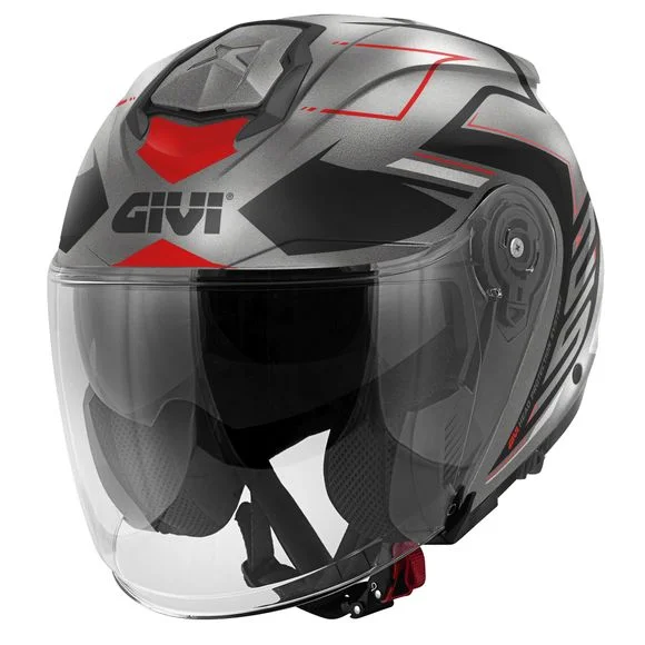 Casque Givi X.25 TRACE – Gris / Rouge Ref : GI1620