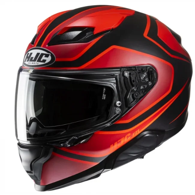 Casque HJC intégral noir et rouge
