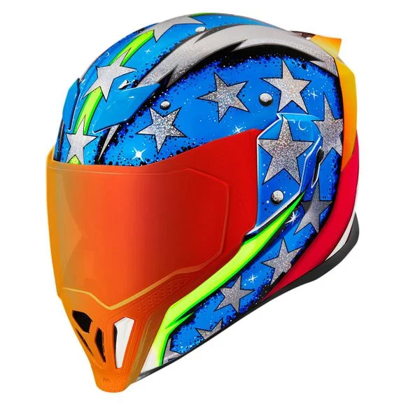 Casque Icon AIRFLITE – SPACE FORCE – Bleu Ref : IC0794