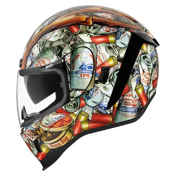 Casque Icon AIRFORM – BUCK FEVER – Blanc Ref : IC0733