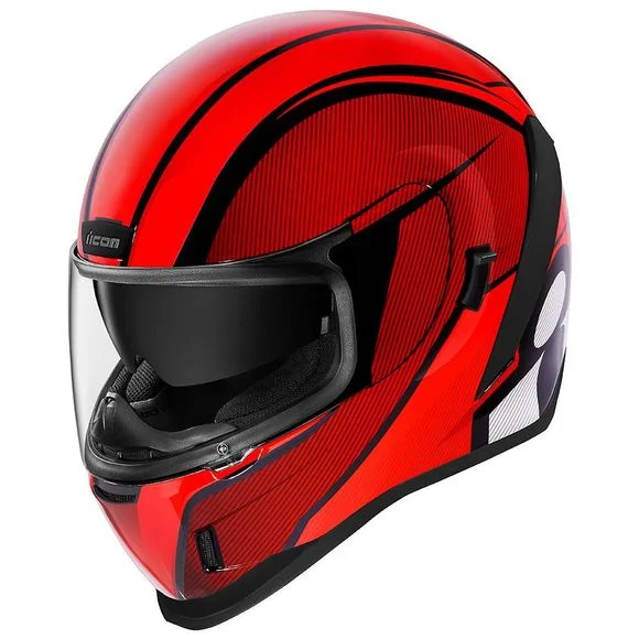 Casque Icon AIRFORM – CONFLUX – Rouge Ref : IC0684