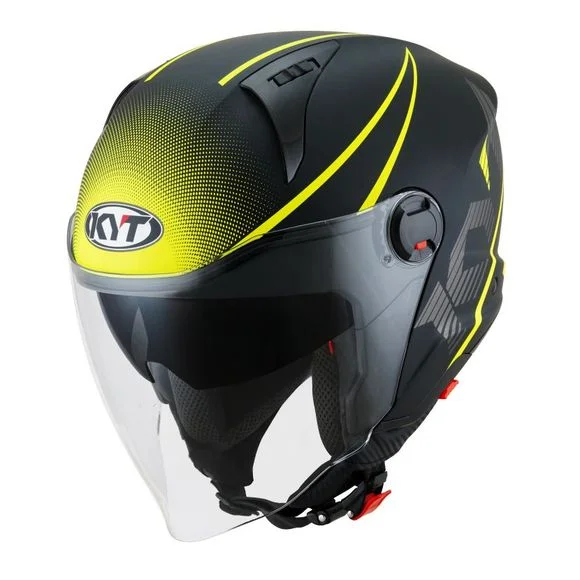 Casque KYT D-CITY – COLORFUL – Jaune Ref : KYT0134