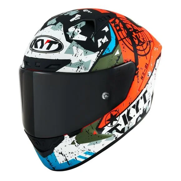 Casque KYT NZ-RACE BLAZING – Noir / Rouge Ref : KYT0124-C664