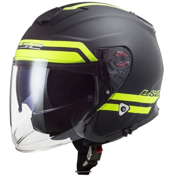 Casque LS2 OF521 – INFINITY – HYPER MATT – Gris / Jaune Ref : LS0617