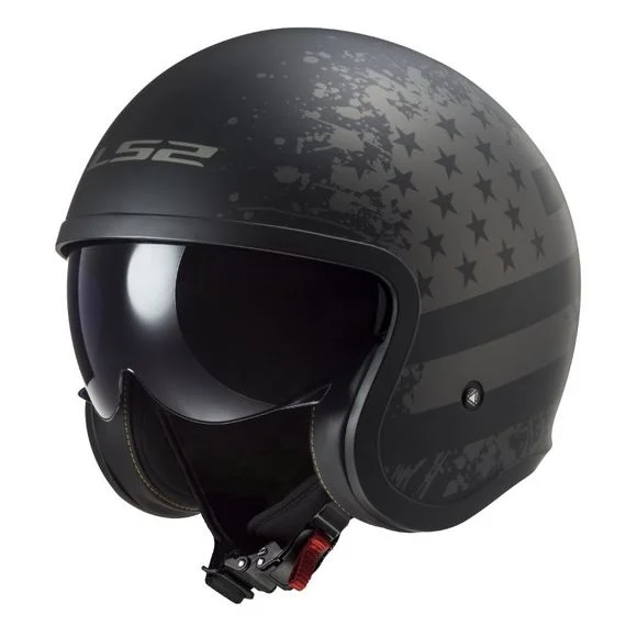 Casque LS2 OF599 – SPITFIRE II – BLACK FLAG – Noir / Gris Ref : LS0988