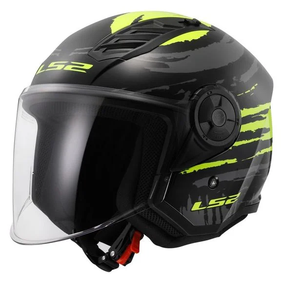 Casque LS2 OF616 – AIRFLOW II – BRUSH – Noir / Jaune Ref : LS0998